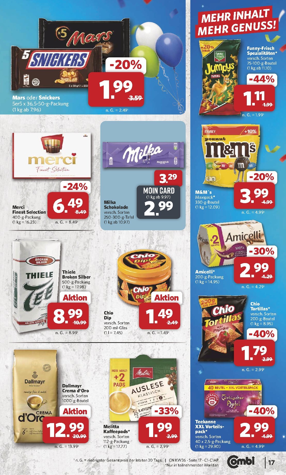 combi - Combi Prospekt nächste Woche – von Montag 31.08.2026 bis Samstag 05.09.2026 - page: 17