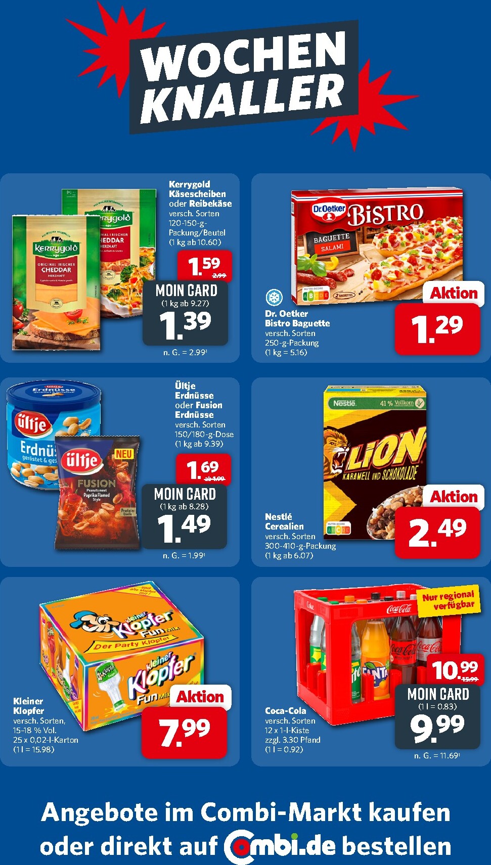 combi - Combi - Wochen Knaller Prospekt – von Montag 24.08.2026 bis Samstag 29.08.2026