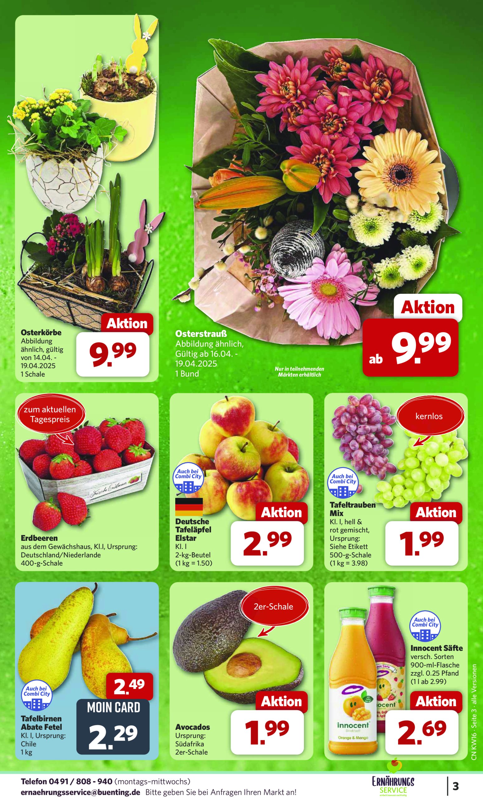 combi - Combi-Prospekt gültig von 14.04. bis 19.04. - page: 3