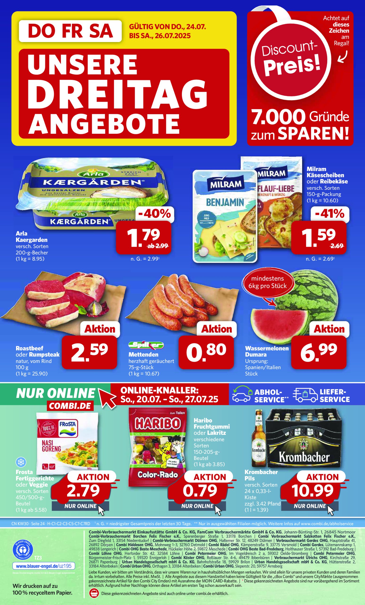 combi - Combi-Prospekt gültig vom 21.07. bis 26.07. - page: 30