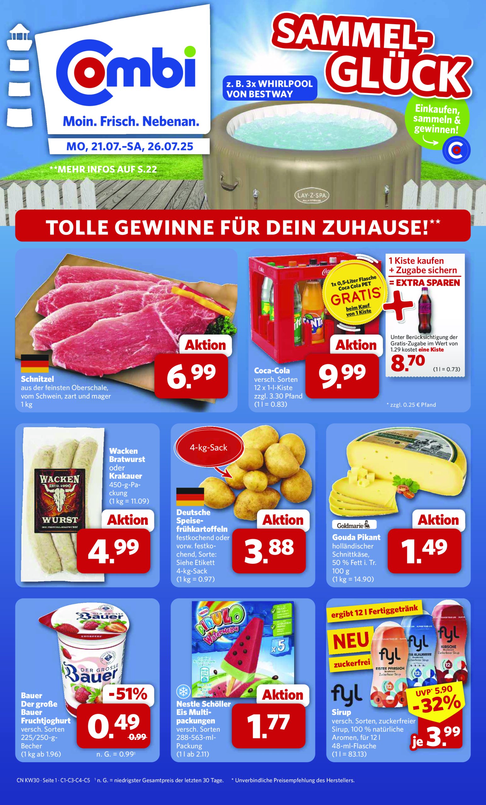 combi - Combi-Prospekt gültig vom 21.07. bis 26.07.