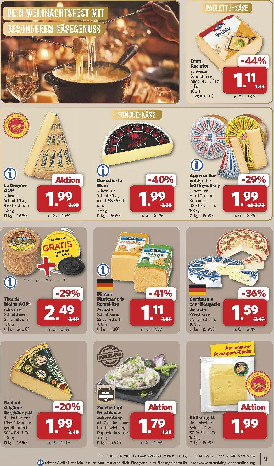 combi - Combi-Prospekt gültig vom 22.12. bis 27.12. - page: 9