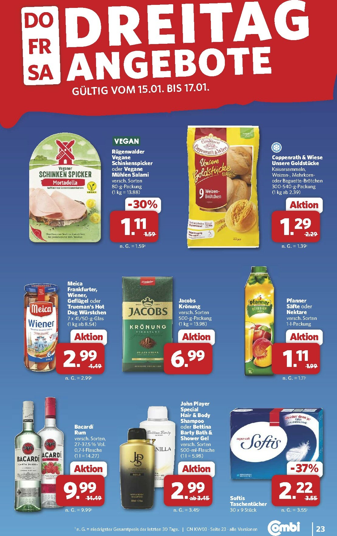 combi - Combi-Prospekt gültig vom 12.01. bis 17.01. - page: 23