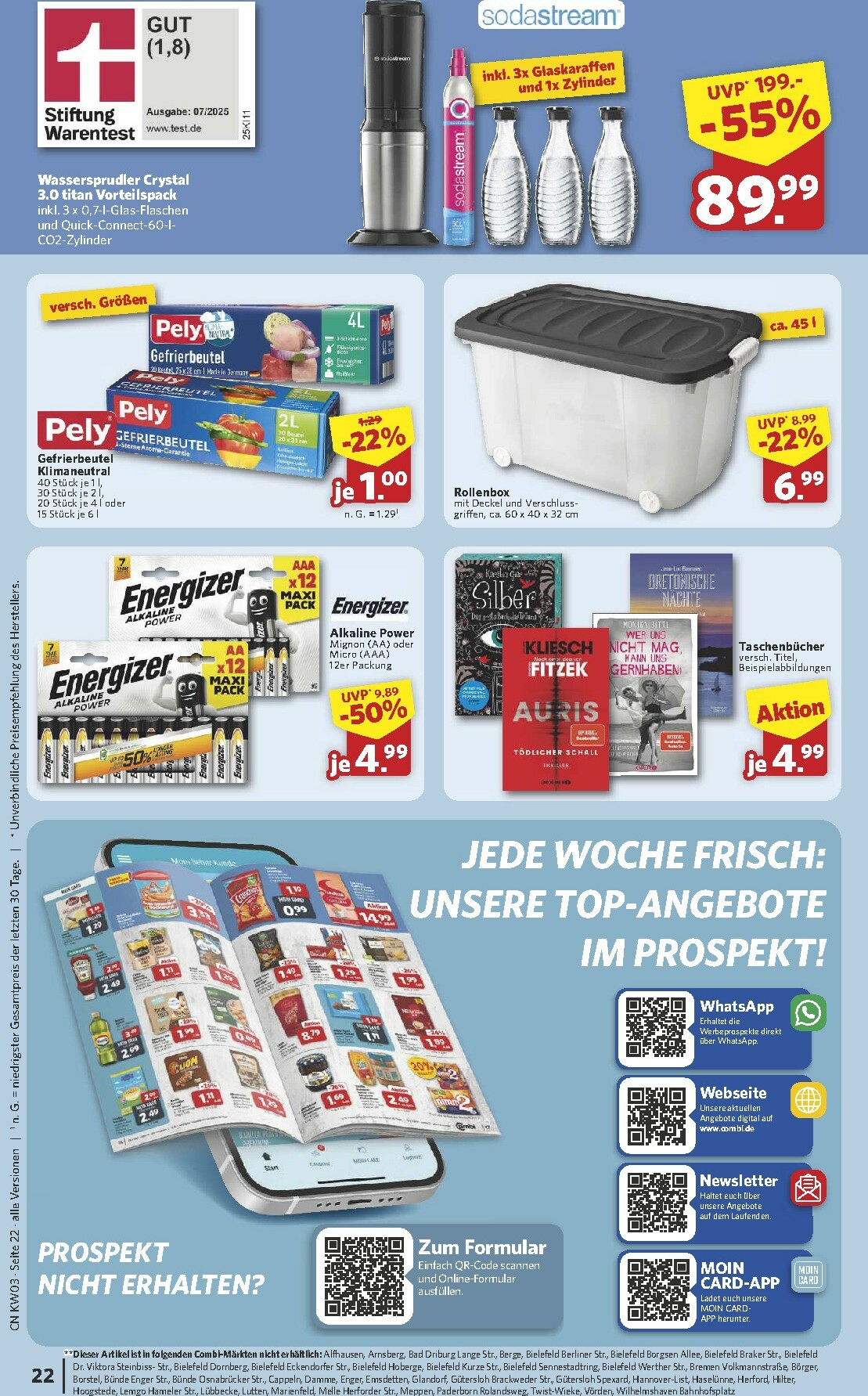 combi - Combi-Prospekt gültig vom 12.01. bis 17.01. - page: 22