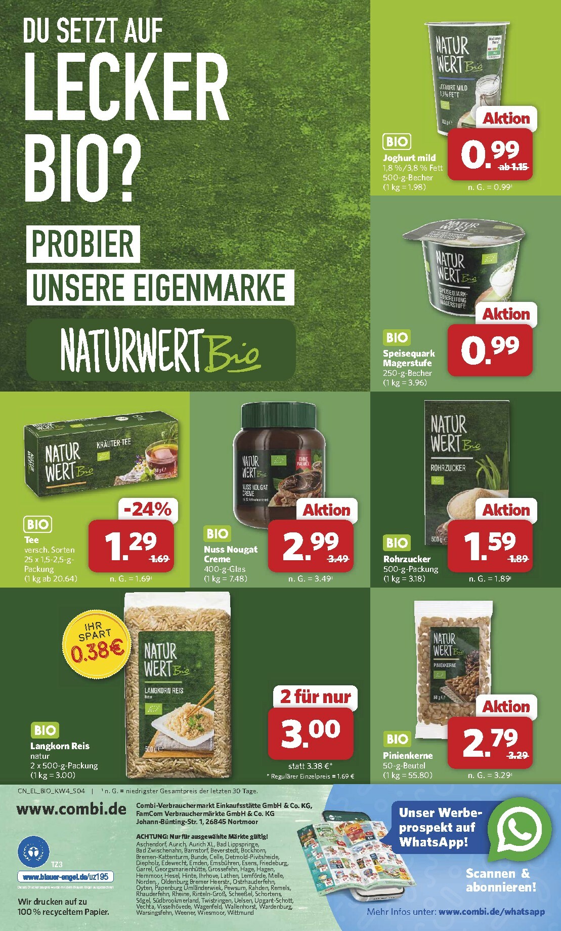 combi - Combi - Bio-Prospekt gültig vom 19.01. bis 24.01. - page: 4