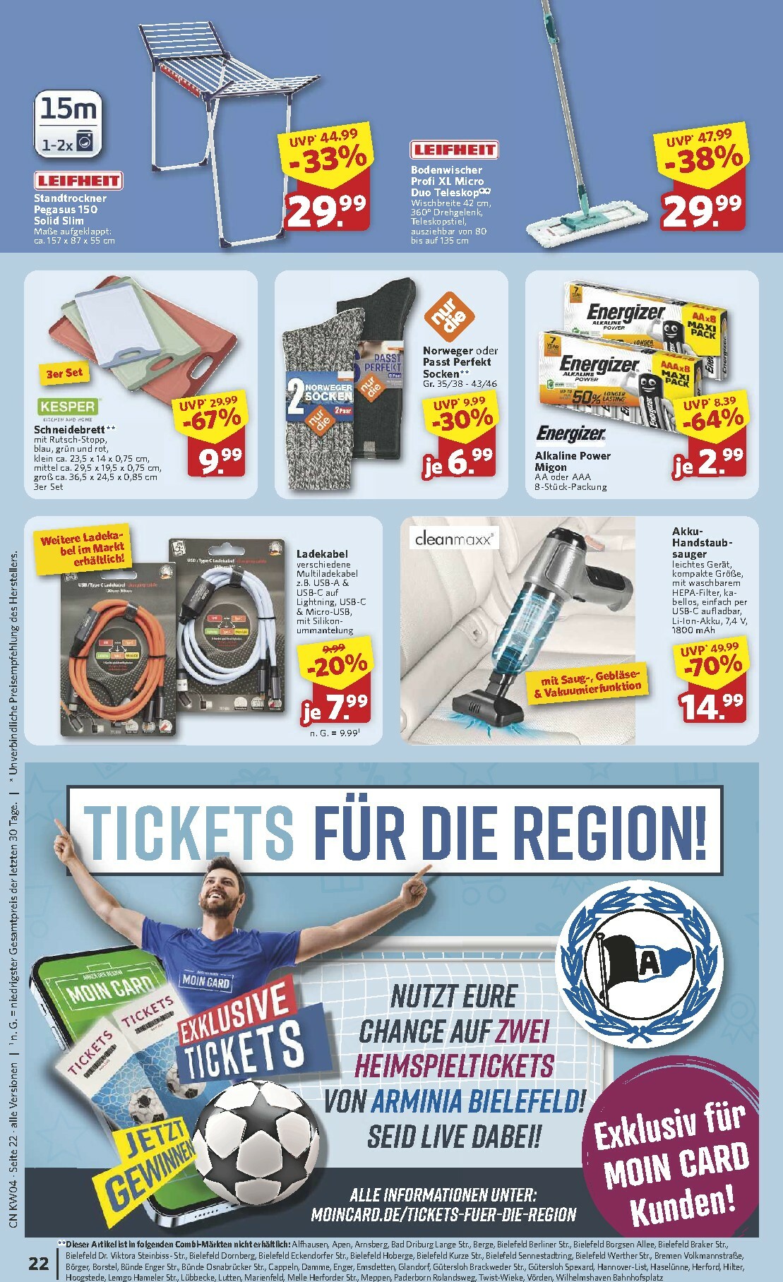 combi - Combi-Prospekt gültig vom 19.01. bis 24.01. - page: 22