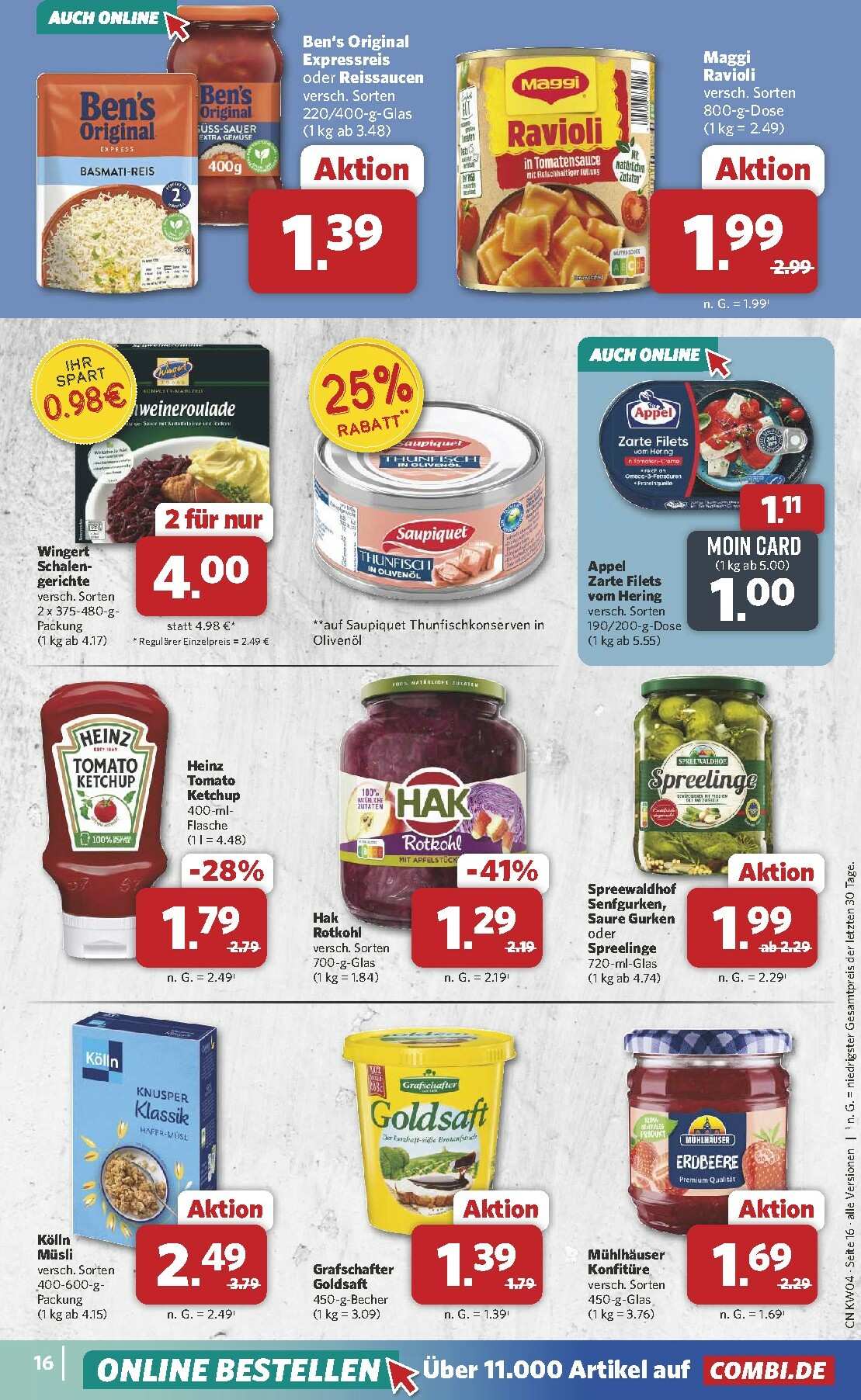 combi - Combi-Prospekt gültig vom 19.01. bis 24.01. - page: 16