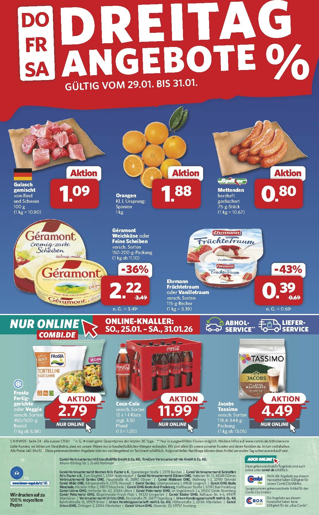 combi - Combi-Prospekt gültig vom 26.01. bis 31.01. - page: 24