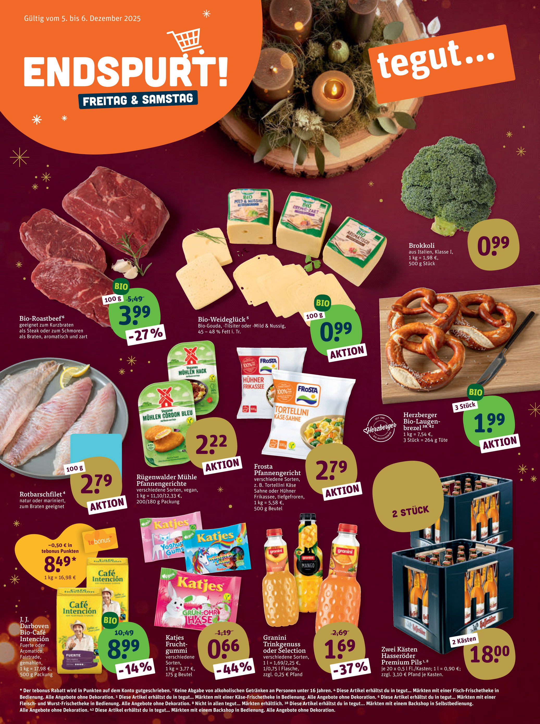 tegut - Tegut-Prospekt gültig vom 01.12. bis 06.12.