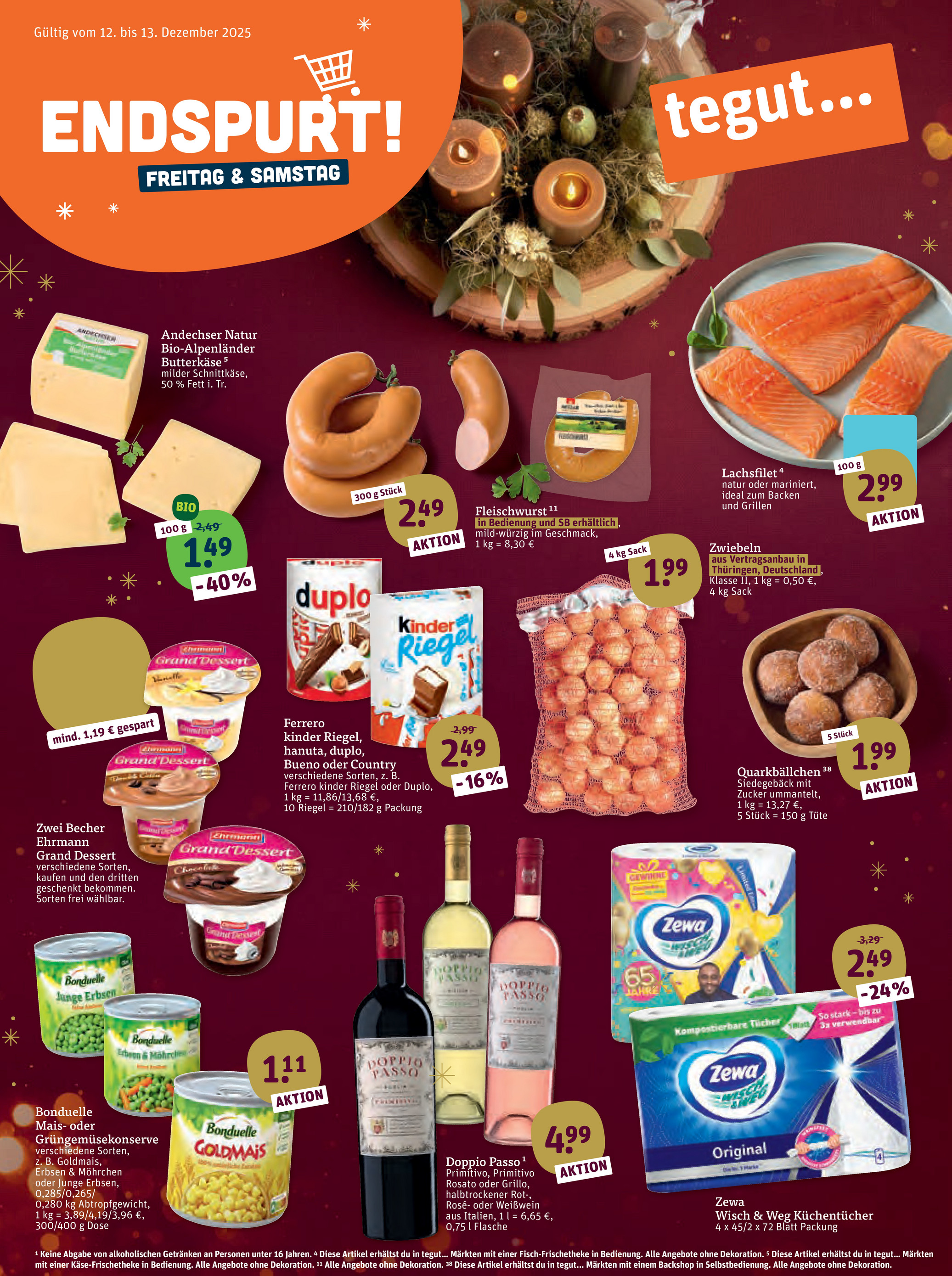 tegut - Tegut-Prospekt gültig vom 08.12. bis 13.12.