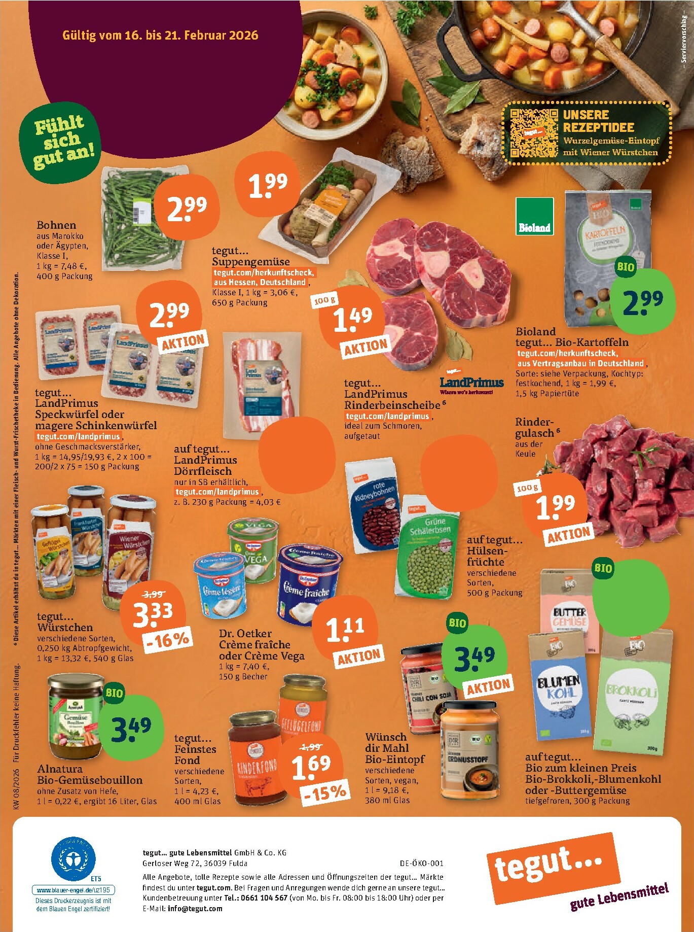 tegut - Tegut-Prospekt gültig vom 16.02.2026 bis 21.02.2026 - page: 27