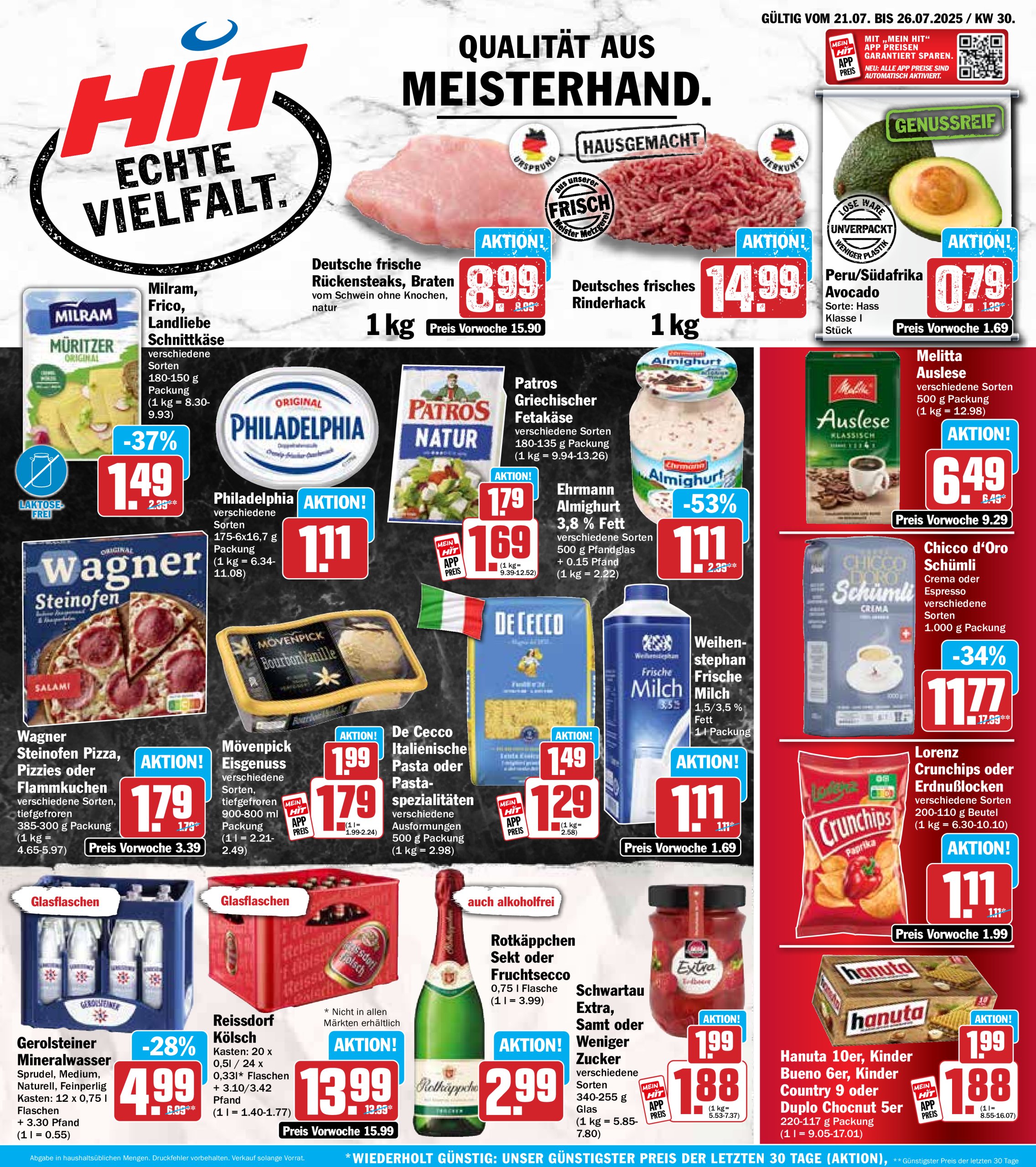 hit - Hit-Prospekt gültig vom 21.07. bis 26.07.