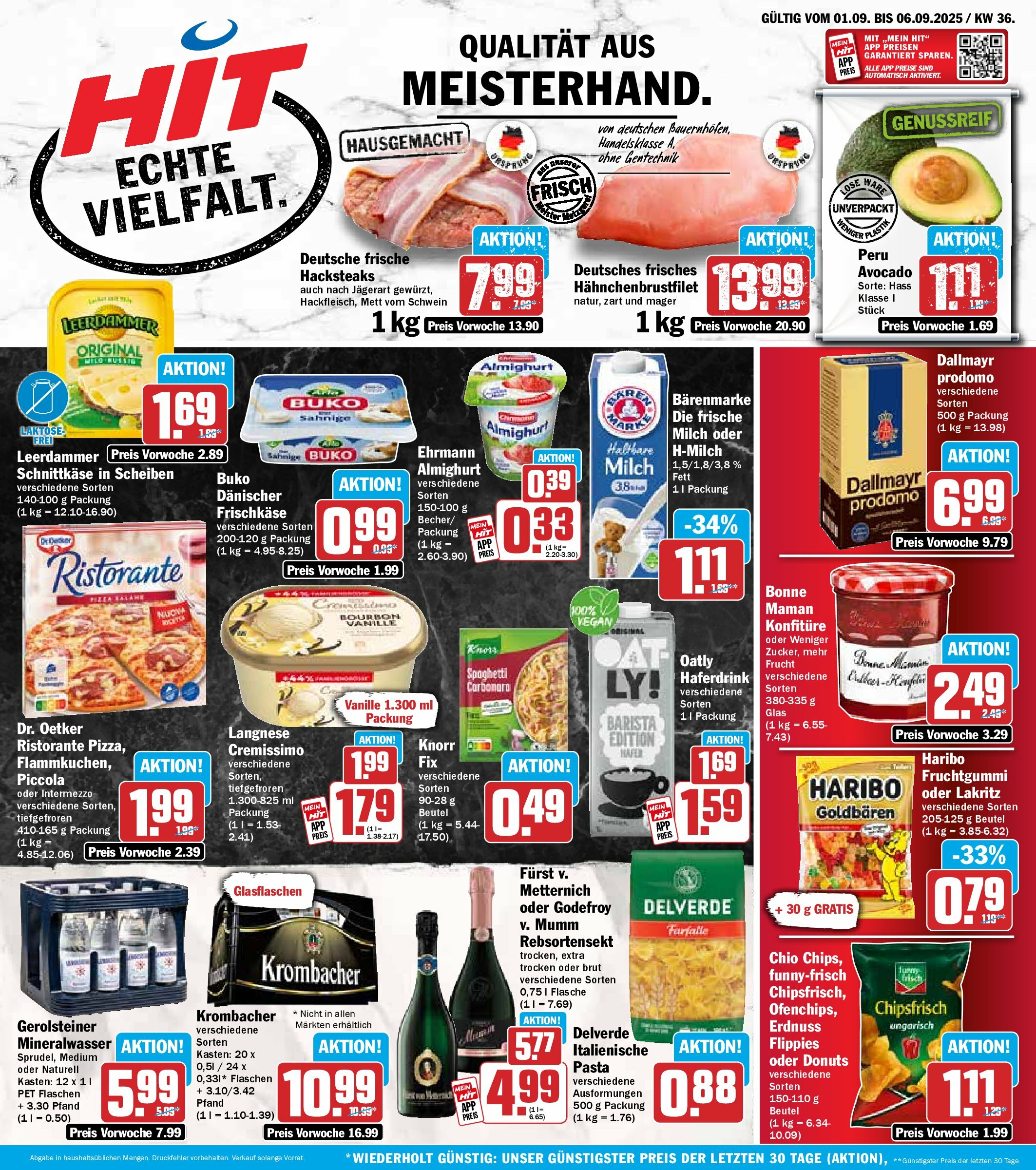 hit - Hit-Prospekt gültig vom 01.09. bis 06.09.