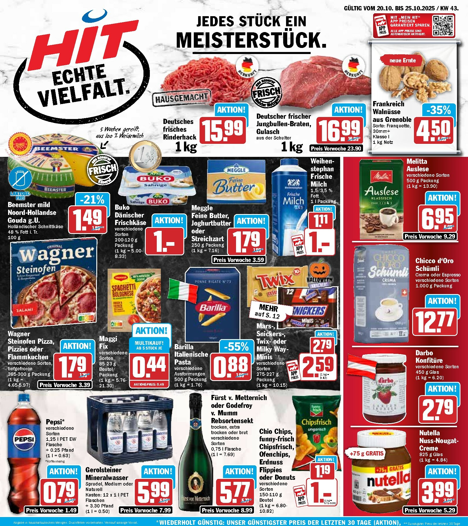 hit - Hit-Prospekt gültig vom 20.10. bis 25.10.