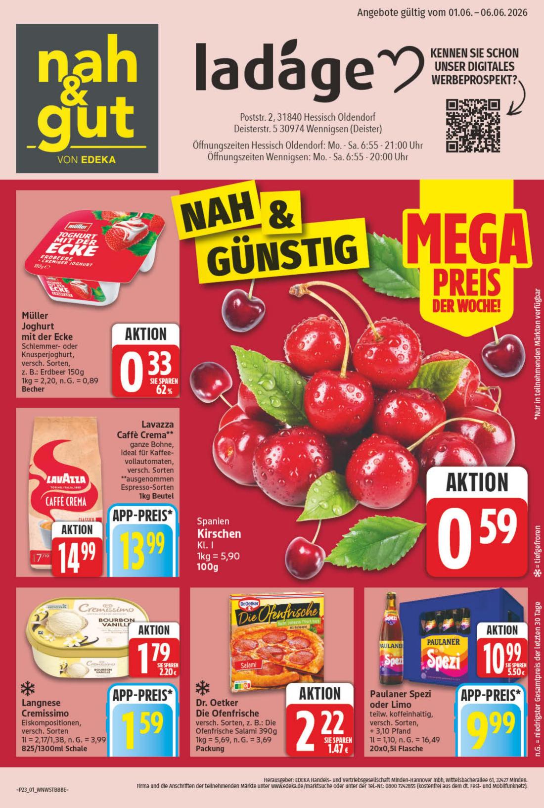np - NP - nah & gut - Wenningsen, Hessisch Oldendorf Prospekt – von Montag 01.06.2026 bis Samstag 06.06.2026
