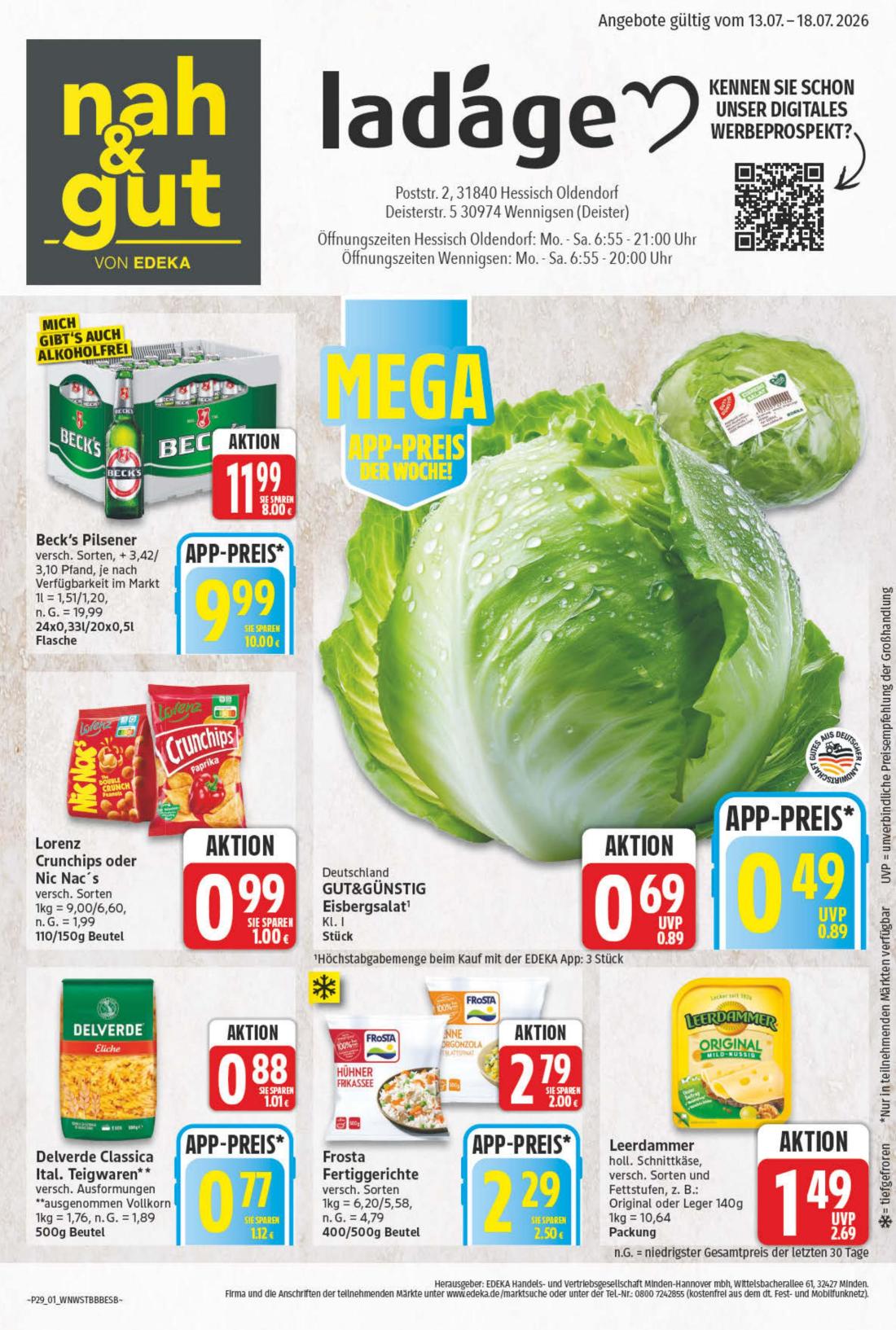 np - NP - Hessisch Oldendorf, Wennigsen Prospekt – von Montag 13.07.2026 bis Samstag 18.07.2026