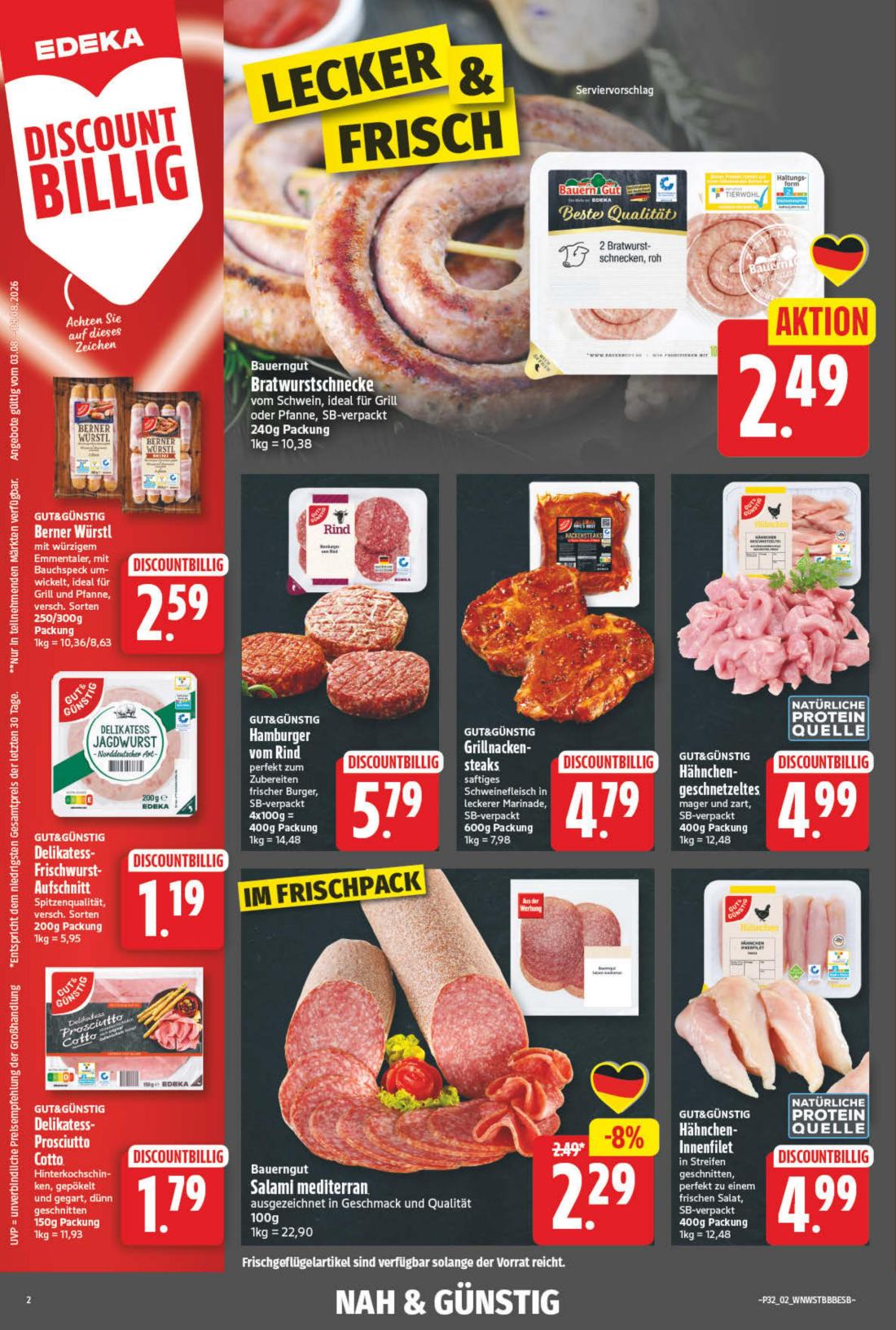 np - NP - Hessisch Oldendorf, Wennigsen Prospekt nächste Woche – von Montag 03.08.2026 bis Samstag 08.08.2026 - page: 2