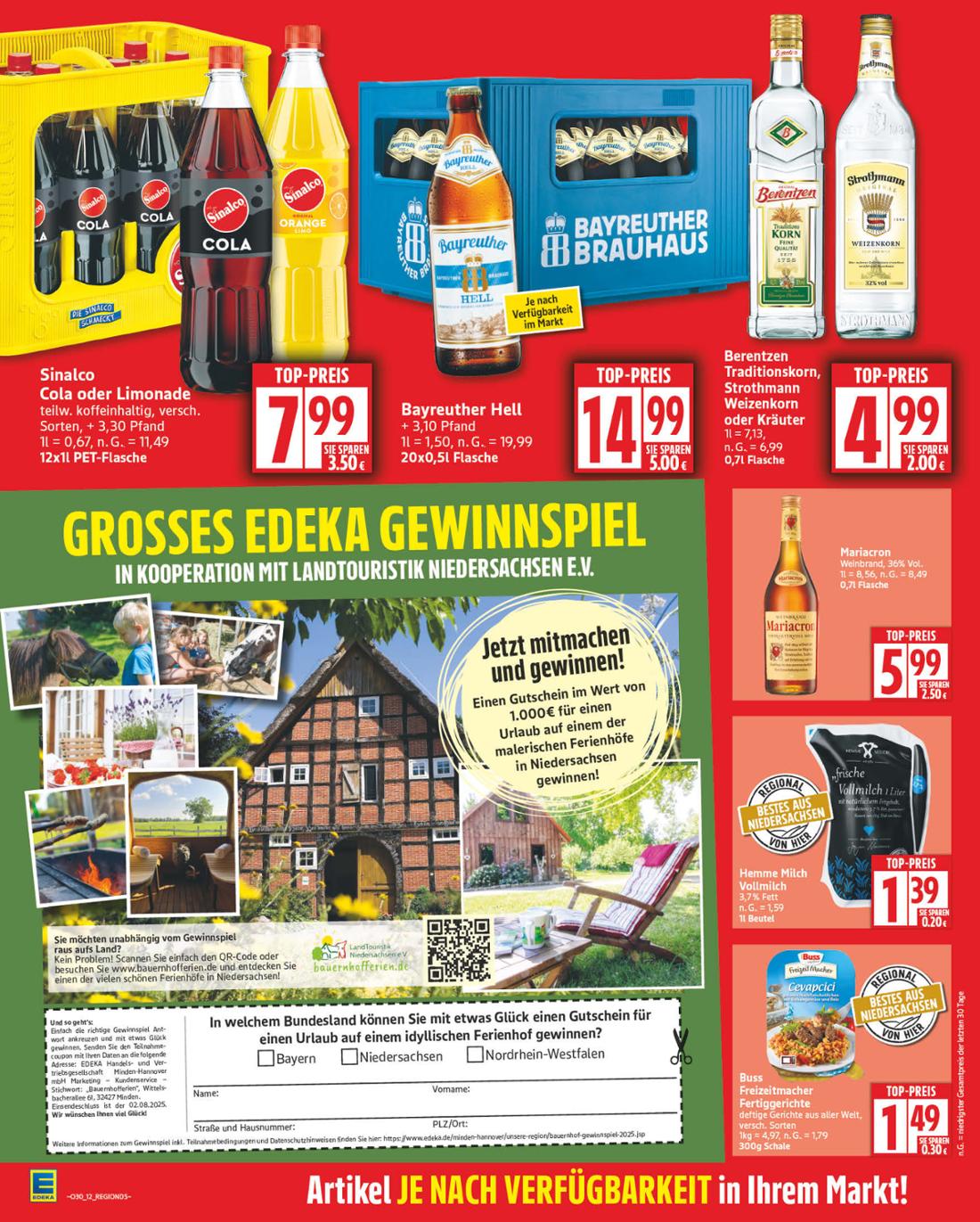 np - NP - Edeka - Wenningsen-Prospekt gültig vom 21.07. bis 26.07. - page: 12