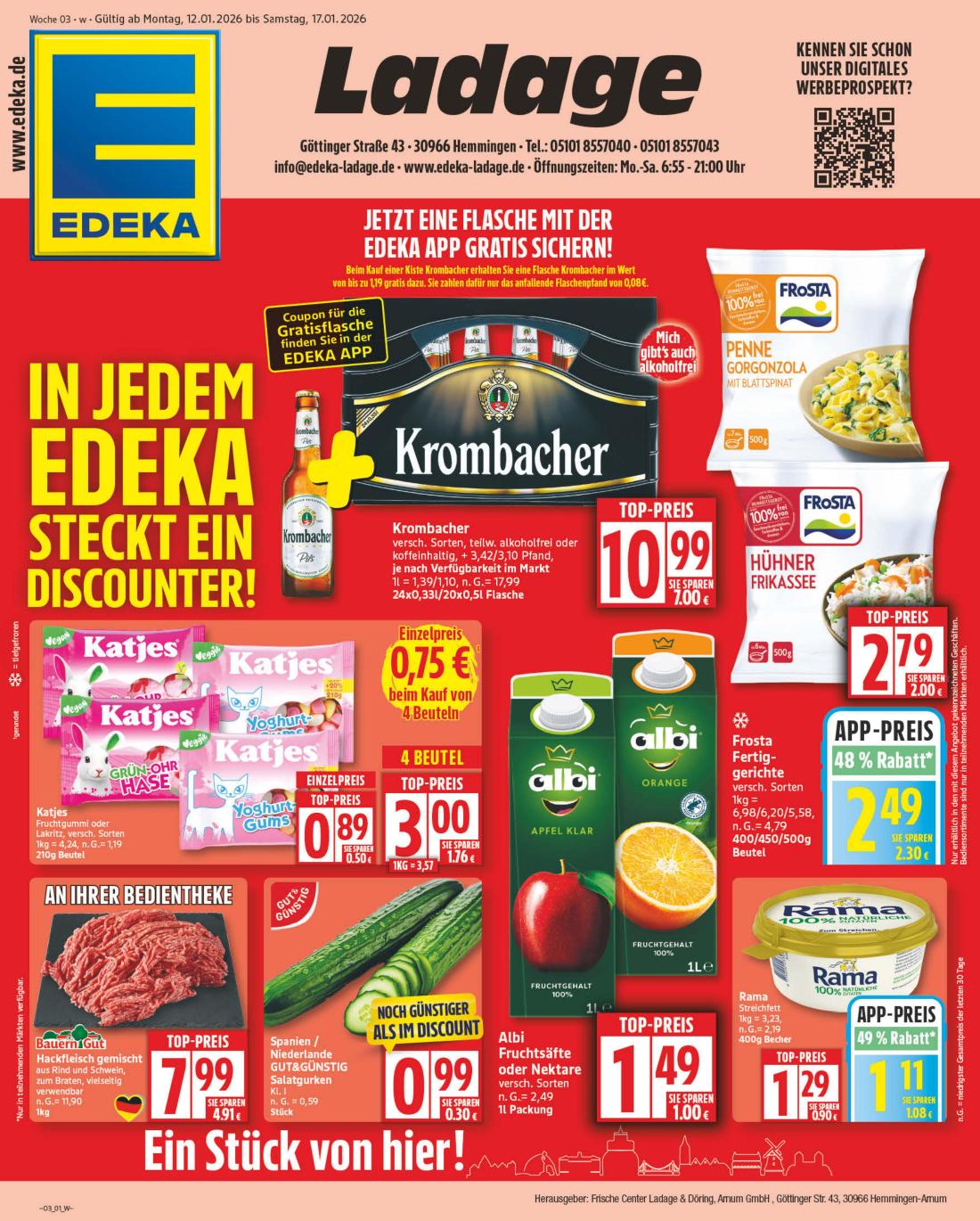 np - NP - Edeka - Hemmingen-Prospekt gültig vom 12.01. bis 17.01.
