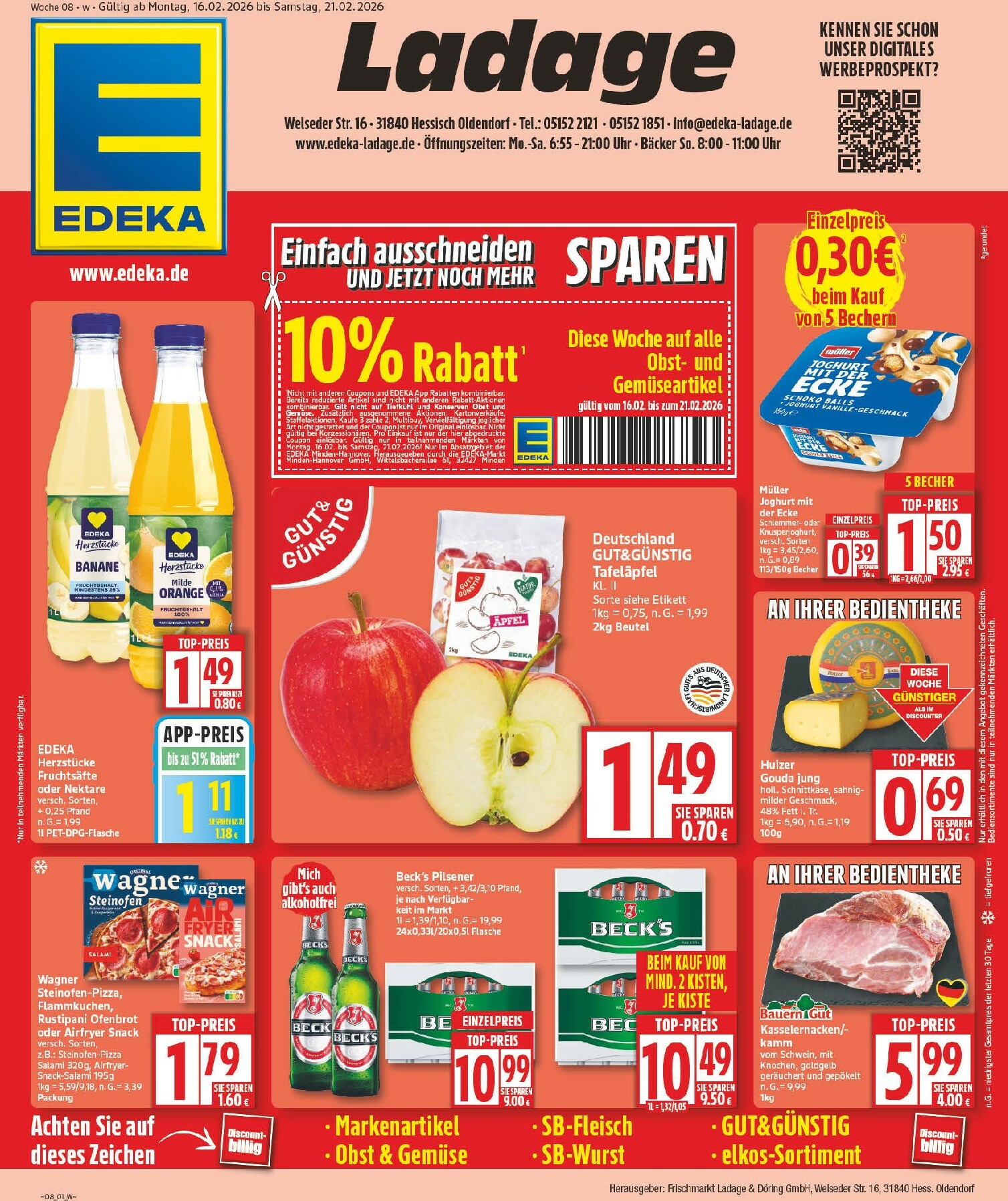 np - NP - Edeka - Hessisch Oldendorf-Prospekt gültig vom 16.02.2026 bis 21.02.2026