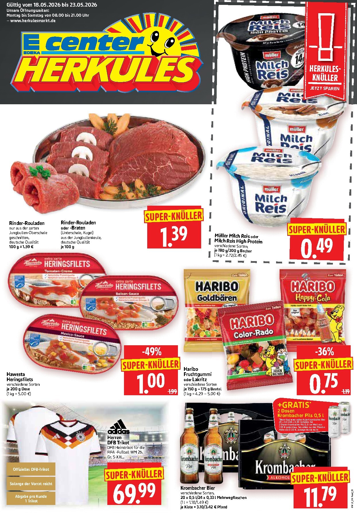 herkules - Herkules Prospekt nächste Woche – von Montag 18.05.2026 bis Samstag 23.05.2026