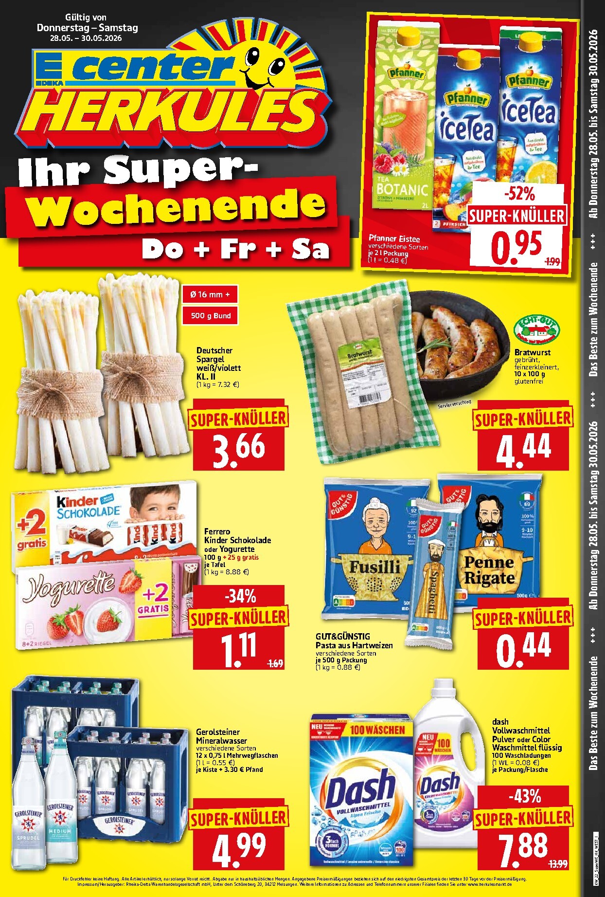 herkules - Herkules - Sonderbeilage Prospekt nächste Woche – von Donnerstag 28.05.2026 bis Samstag 30.05.2026