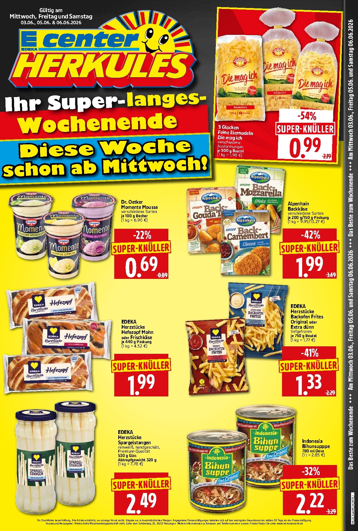 herkules - Herkules - Sonderbeilage Prospekt nächste Woche – von Mittwoch 03.06.2026 bis Samstag 06.06.2026