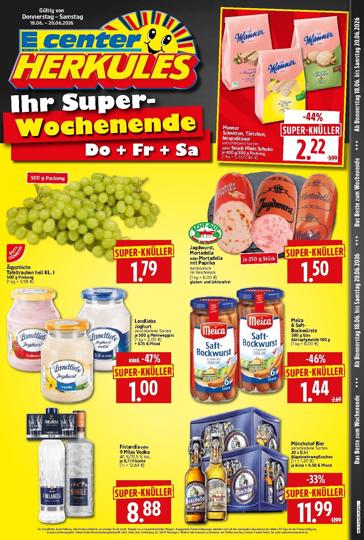 herkules - Herkules - Sonderbeilage Prospekt nächste Woche – von Donnerstag 18.06.2026 bis Samstag 20.06.2026