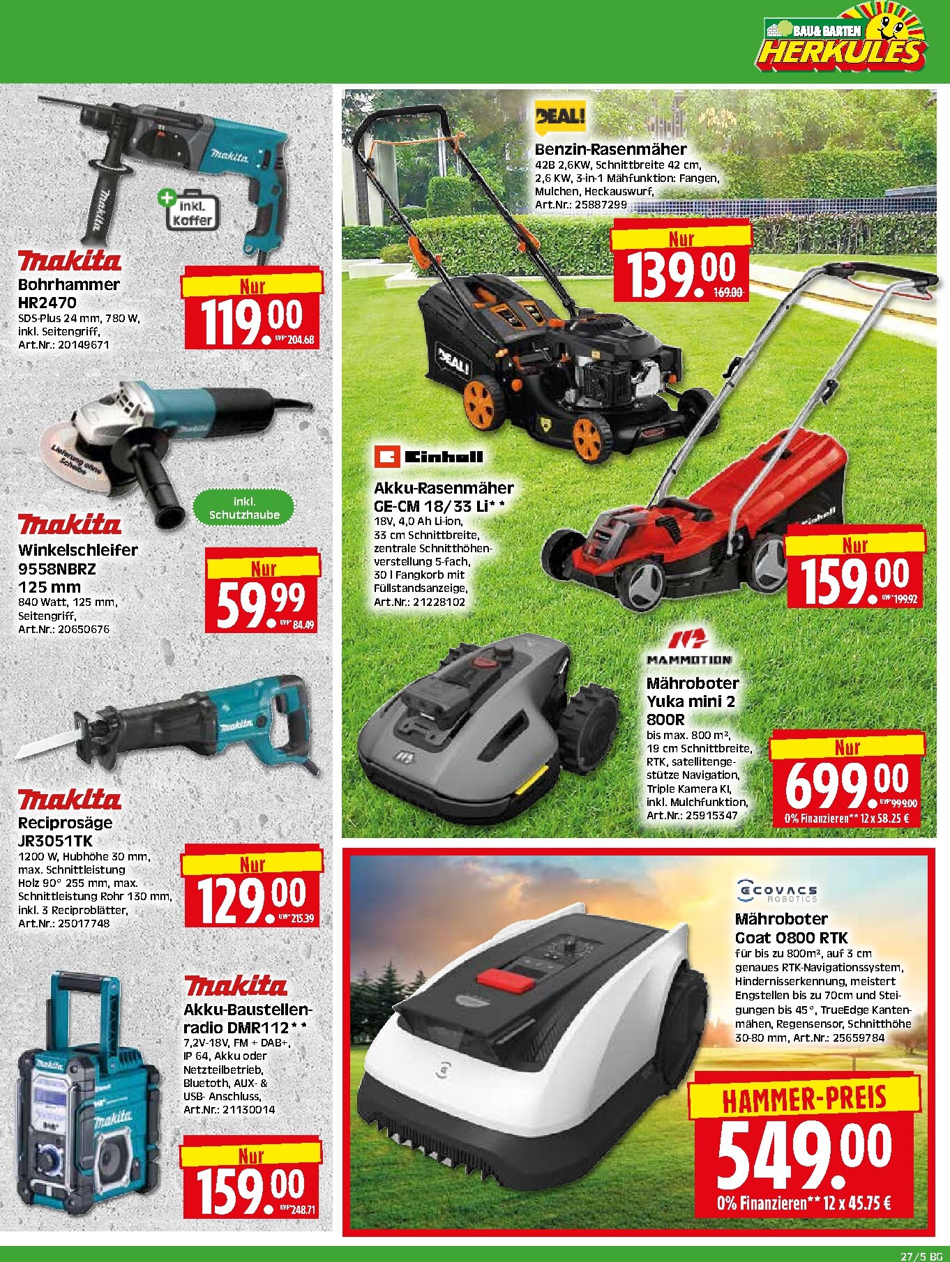 herkules - Herkules - Bau & Garten Prospekt nächste Woche – von Montag 29.06.2026 bis Samstag 04.07.2026 - page: 5