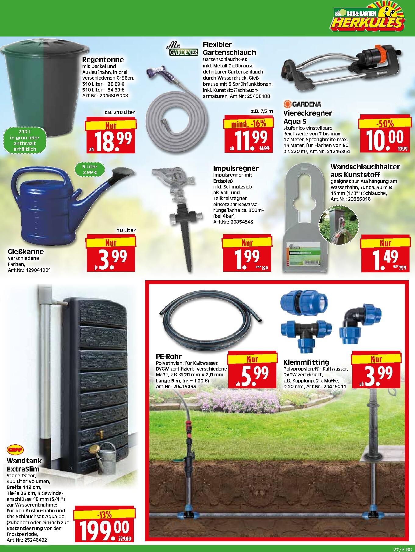 herkules - Herkules - Bau & Garten Prospekt nächste Woche – von Montag 29.06.2026 bis Samstag 04.07.2026 - page: 3