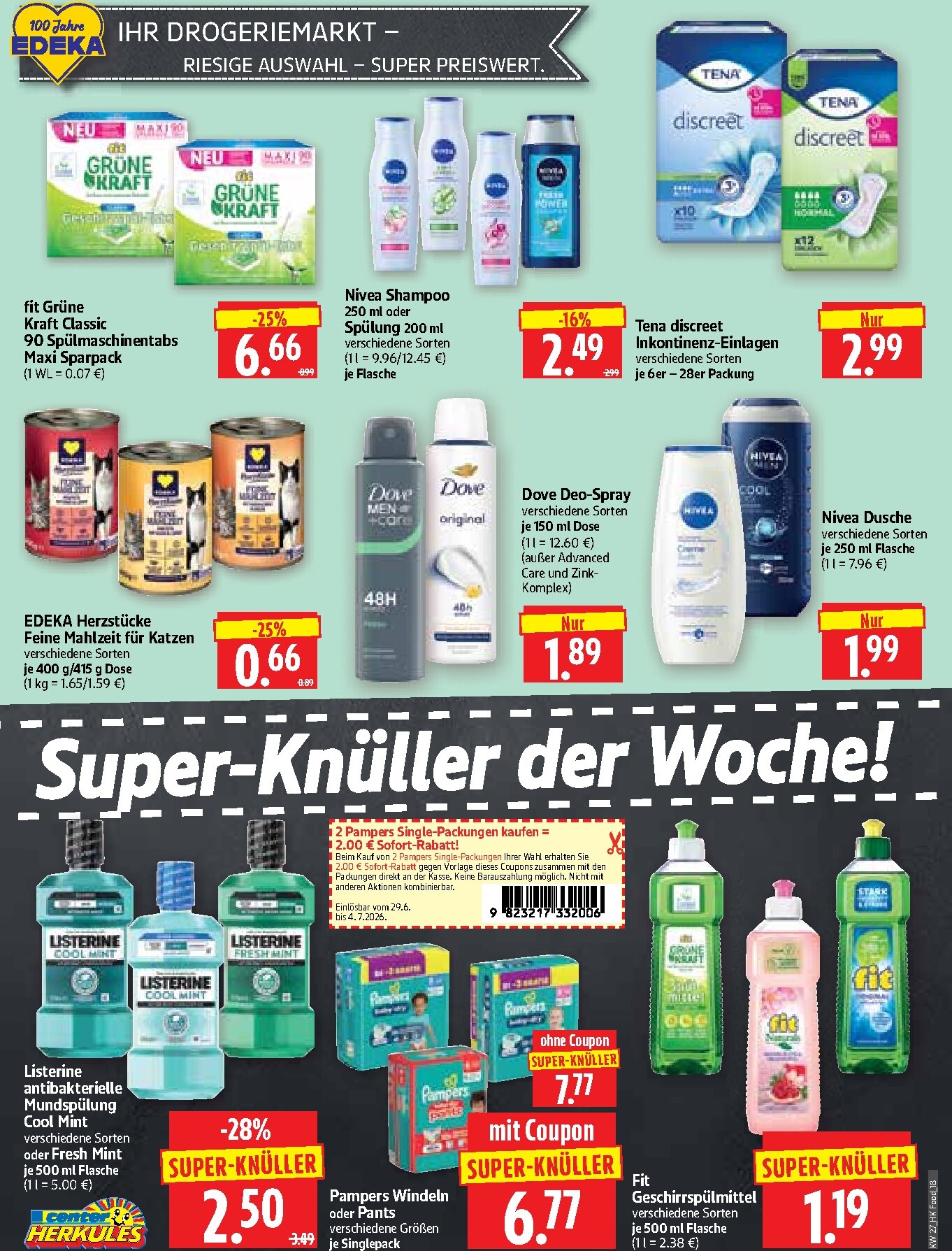 herkules - Herkules - Lebensmittel Prospekt nächste Woche – von Montag 29.06.2026 bis Samstag 04.07.2026 - page: 18