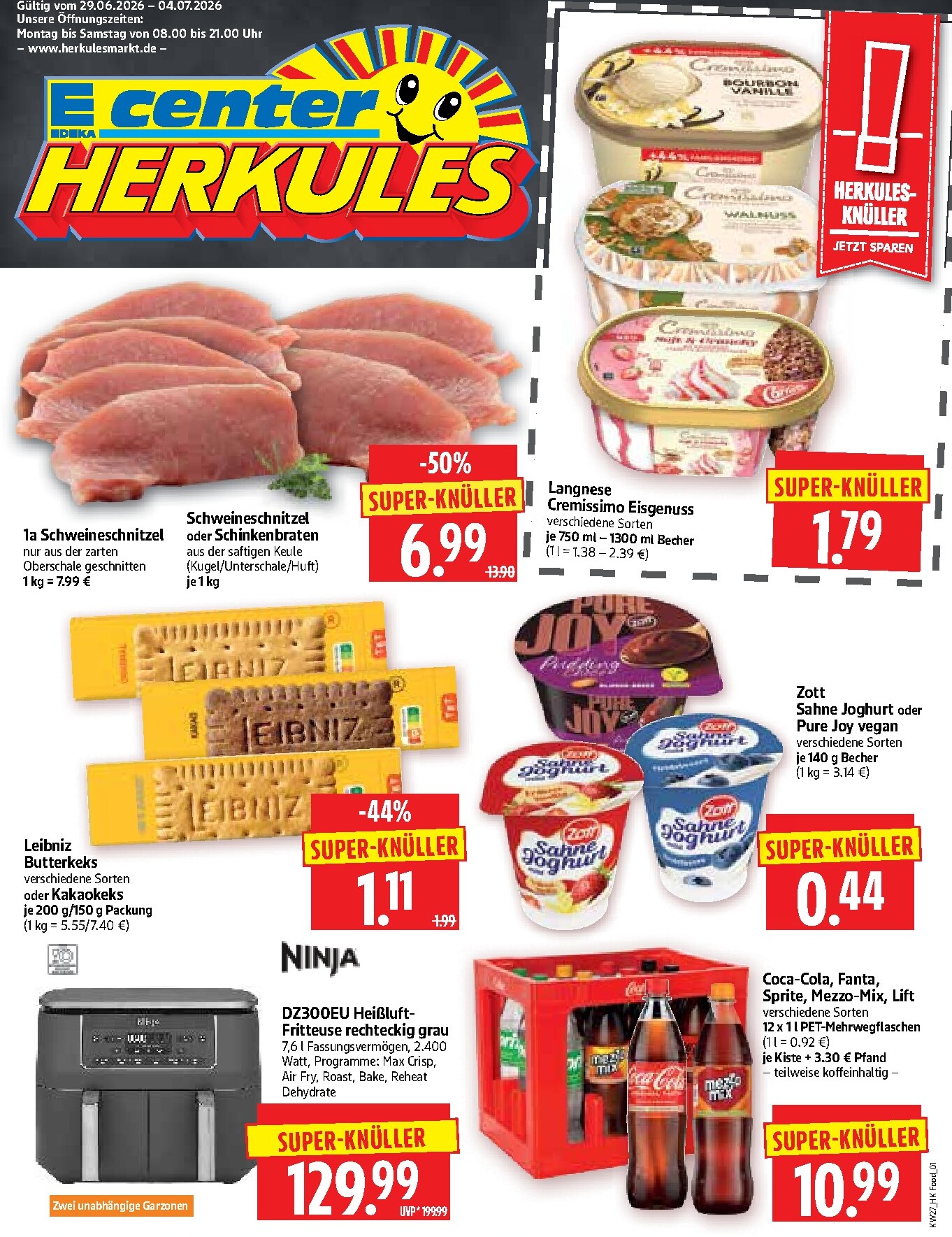 herkules - Herkules - Lebensmittel Prospekt nächste Woche – von Montag 29.06.2026 bis Samstag 04.07.2026