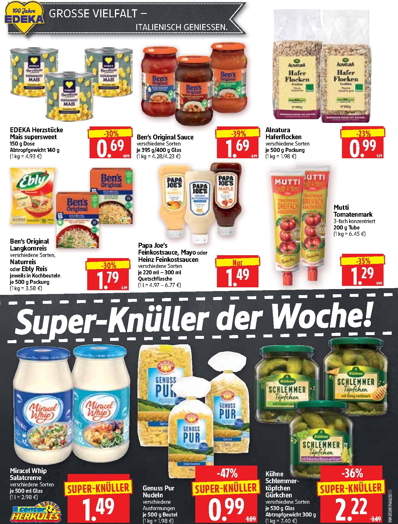 herkules - Herkules - Lebensmittel Prospekt nächste Woche – von Montag 29.06.2026 bis Samstag 04.07.2026 - page: 12
