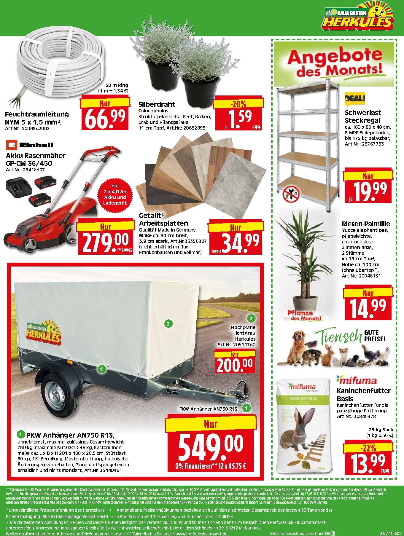 herkules - Herkules - Bau & Garten Prospekt nächste Woche – von Montag 31.08.2026 bis Samstag 05.09.2026 - page: 16