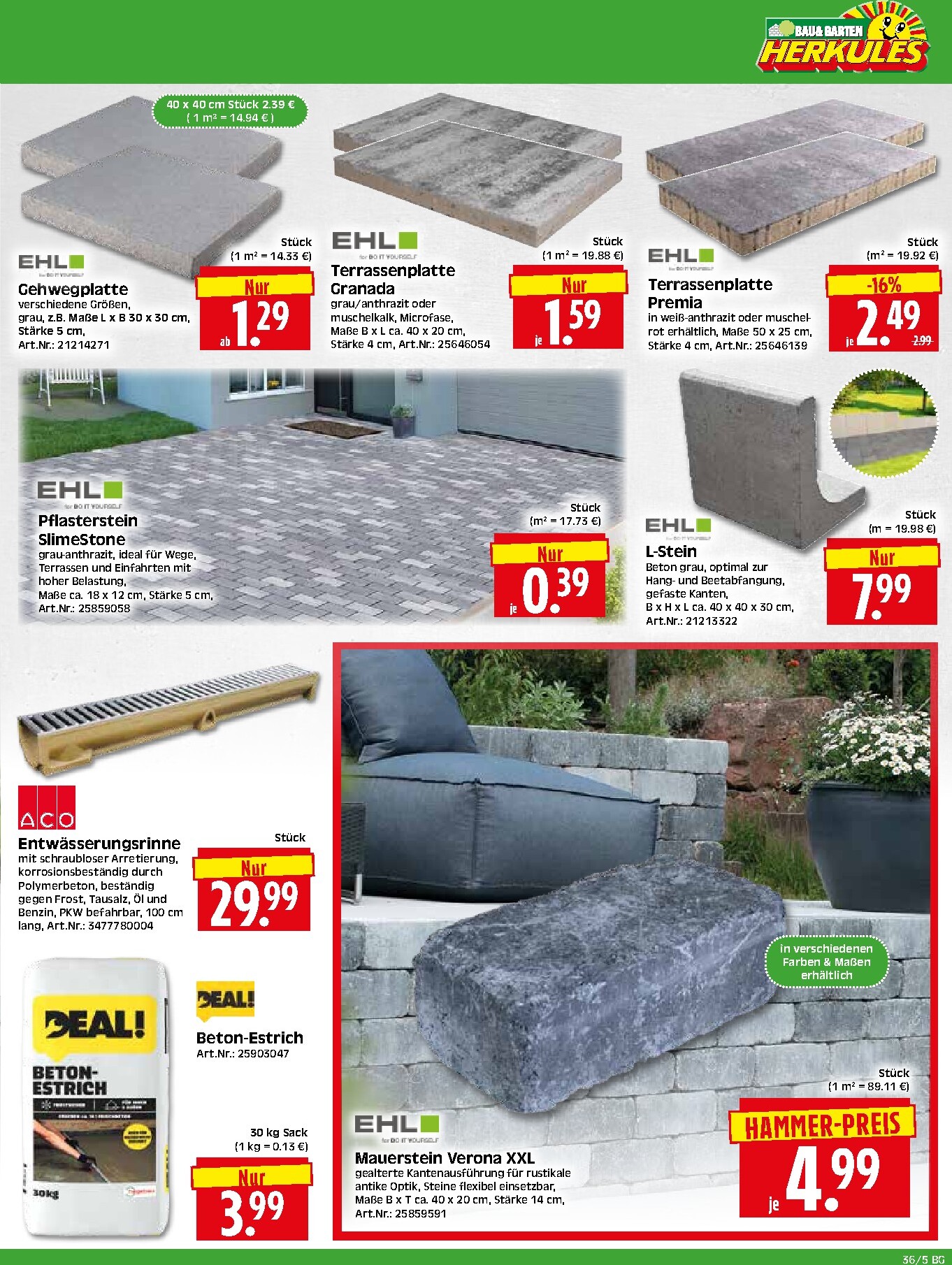 herkules - Herkules - Bau & Garten Prospekt nächste Woche – von Montag 31.08.2026 bis Samstag 05.09.2026 - page: 5