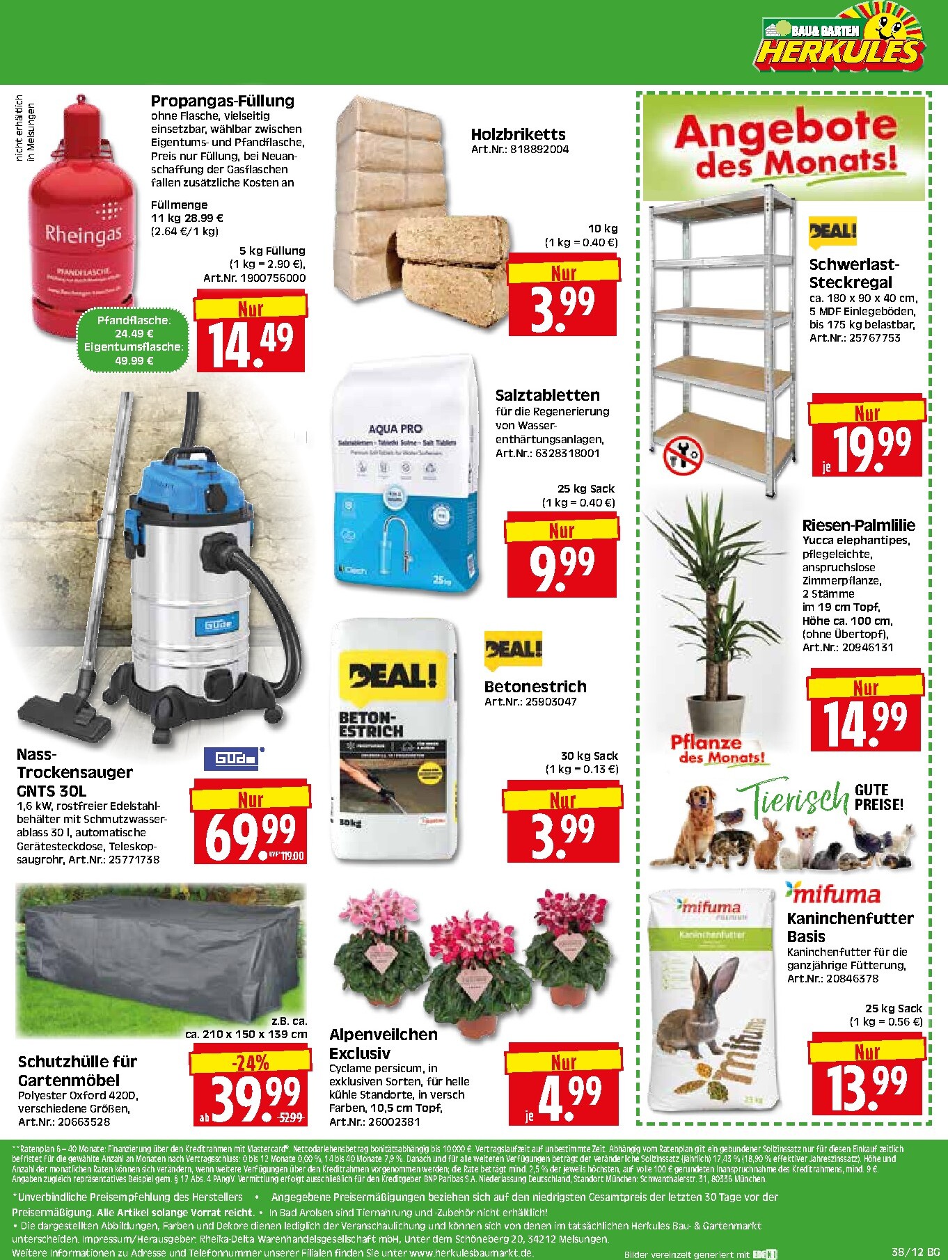 herkules - Herkules - Bau & Garten Prospekt nächste Woche – von Montag 14.09.2026 bis Samstag 19.09.2026 - page: 12