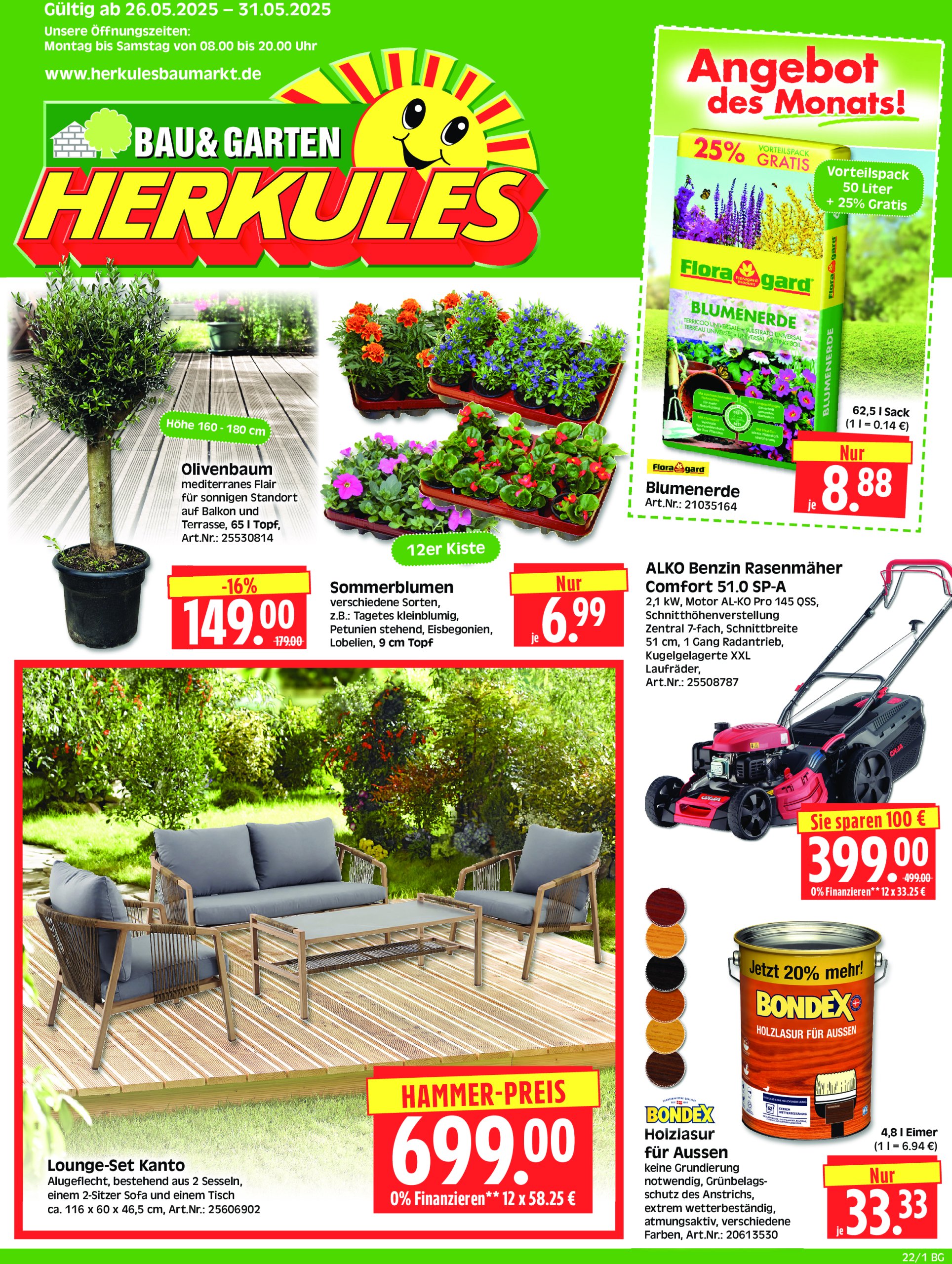 herkules - Herkules - Bau & Garten-Prospekt gültig von 26.05. bis 31.05.