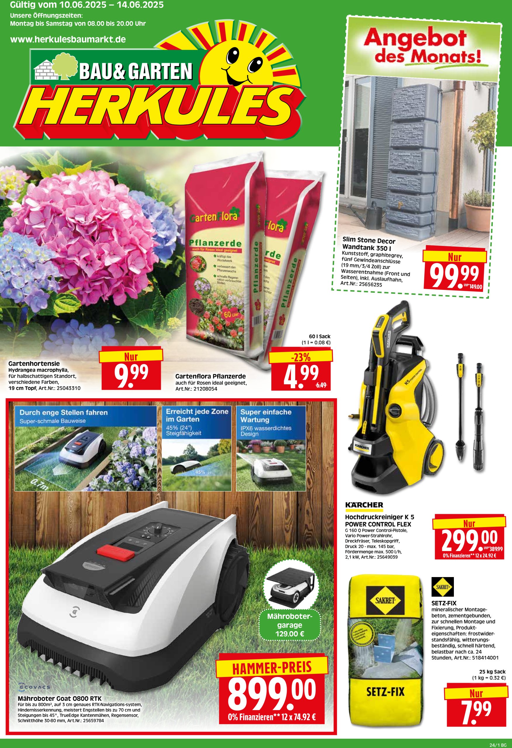 herkules - Herkules - Bau & Garten-Prospekt gültig vom 10.06. bis 14.06.