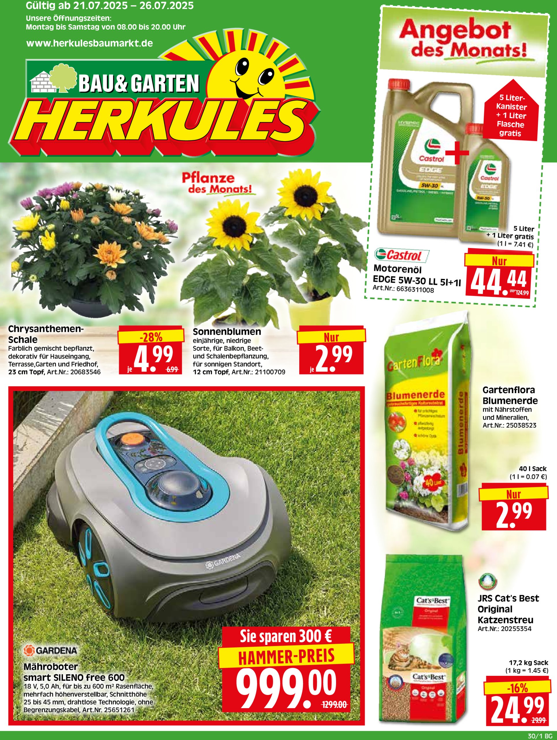 herkules - Herkules - Bau & Garten-Prospekt gültig vom 21.07. bis 26.07.
