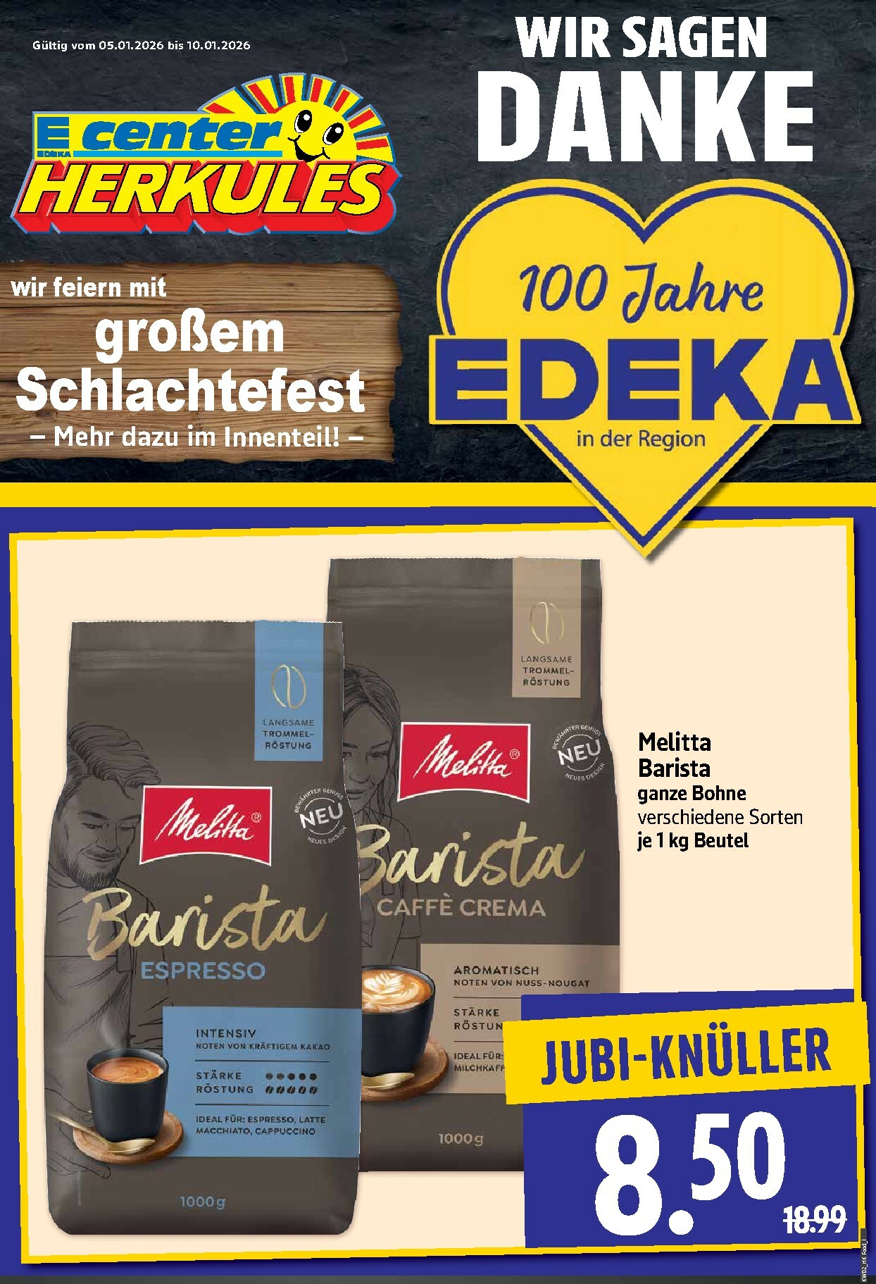 herkules - Herkules - Lebensmittel-Prospekt gültig vom 05.01. bis 10.01.