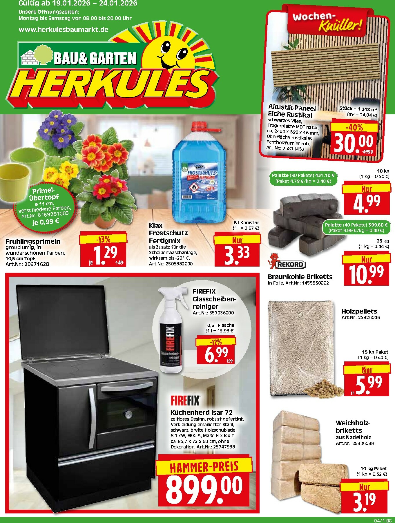 herkules - Herkules - Bau & Garten-Prospekt gültig vom 19.01. bis 24.01.