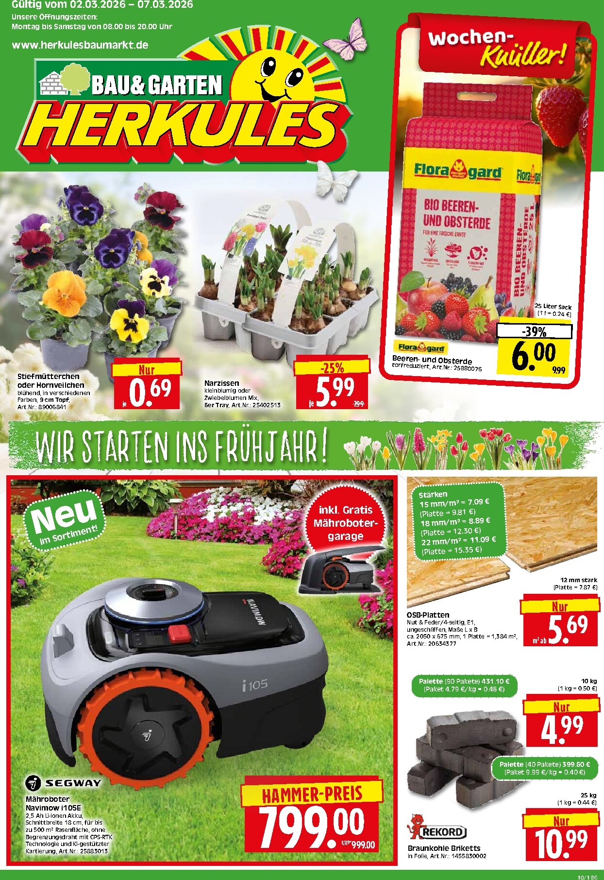 herkules - Herkules - Bau & Garten-Prospekt gültig vom 02.03.2026 bis 07.03.2026
