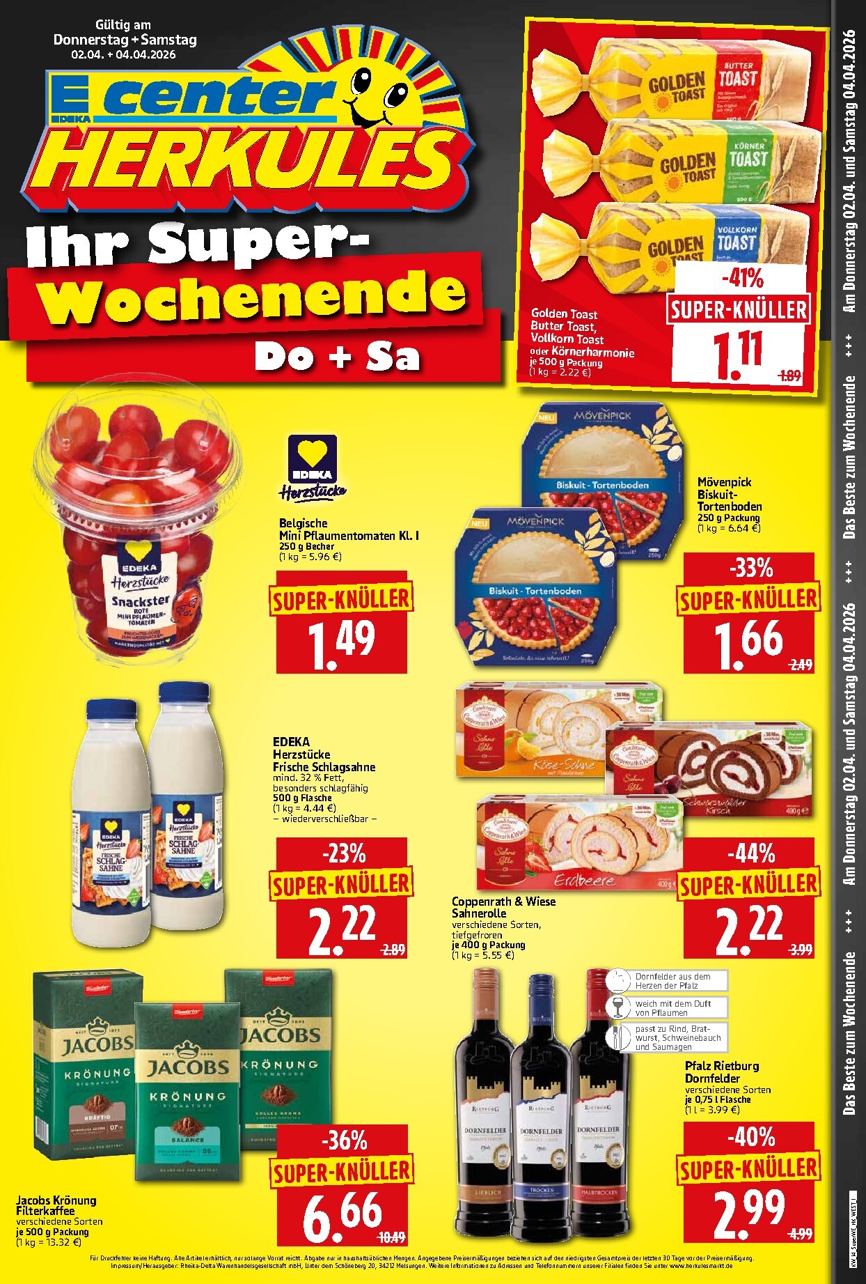 herkules - Herkules - Sonderbeilage-Prospekt gültig vom 02.04.2026 bis 04.04.2026