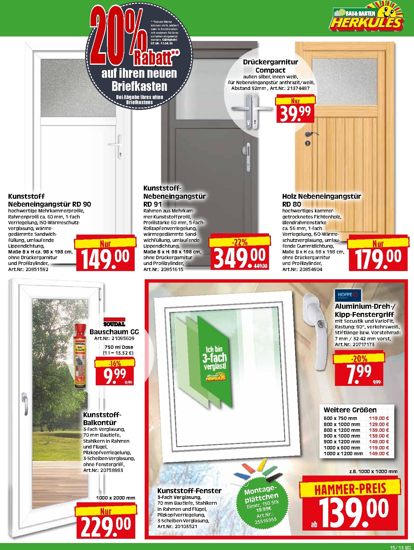 herkules - Herkules - Bau & Garten-Prospekt gültig vom 07.04.2026 bis 11.04.2026 - page: 13