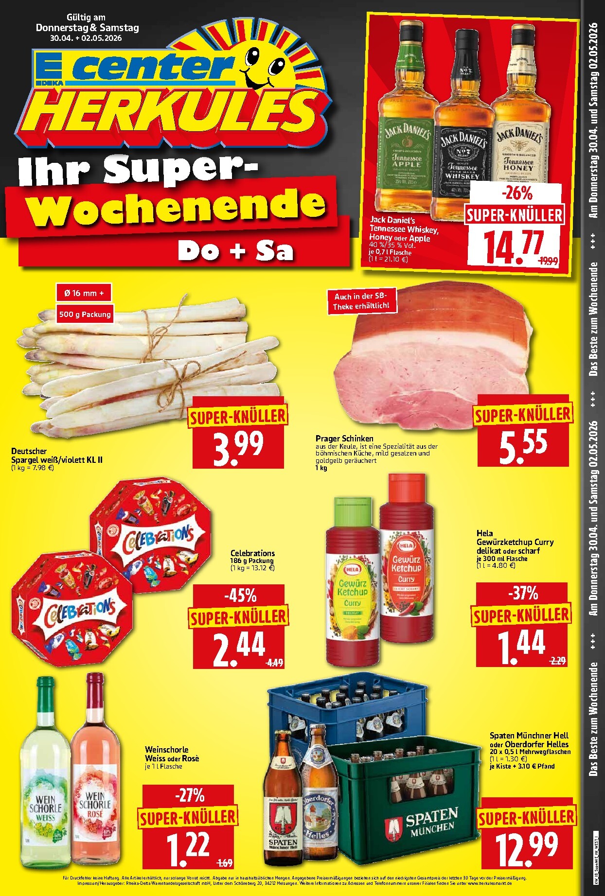 herkules - Herkules - Sonderbeilage Prospekt nächste Woche – von Donnerstag 30.04.2026 bis Samstag 02.05.2026 - page: 1