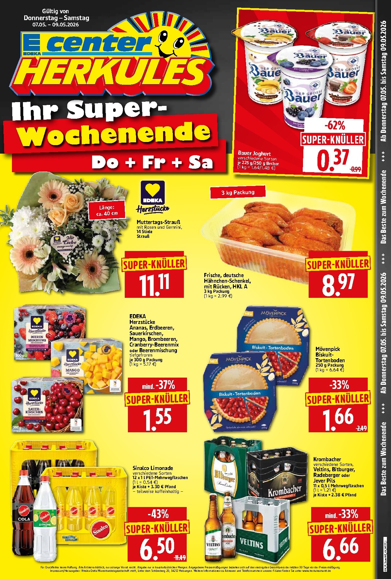 herkules - Herkules - Sonderbeilage Prospekt nächste Woche – von Donnerstag 07.05.2026 bis Samstag 09.05.2026
