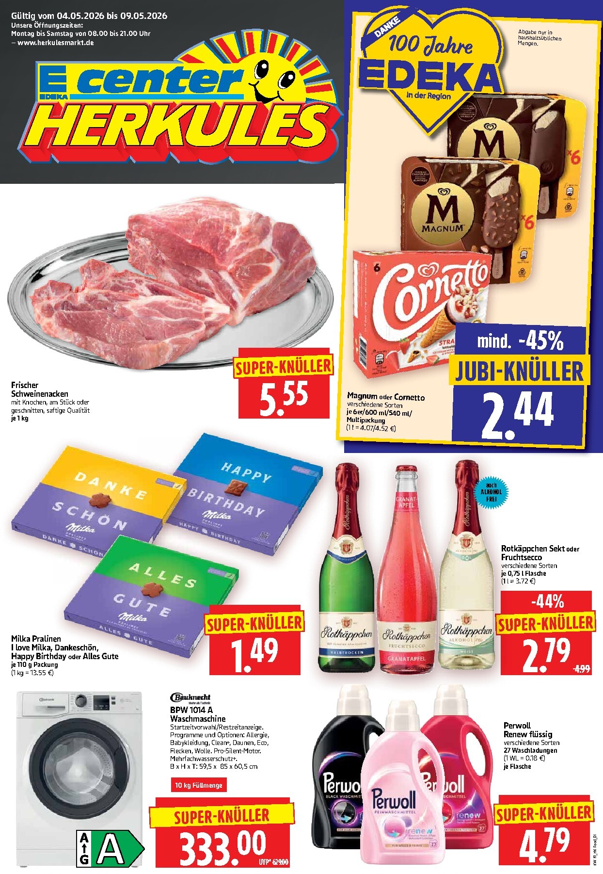 herkules - Herkules Prospekt nächste Woche – von Montag 04.05.2026 bis Samstag 09.05.2026