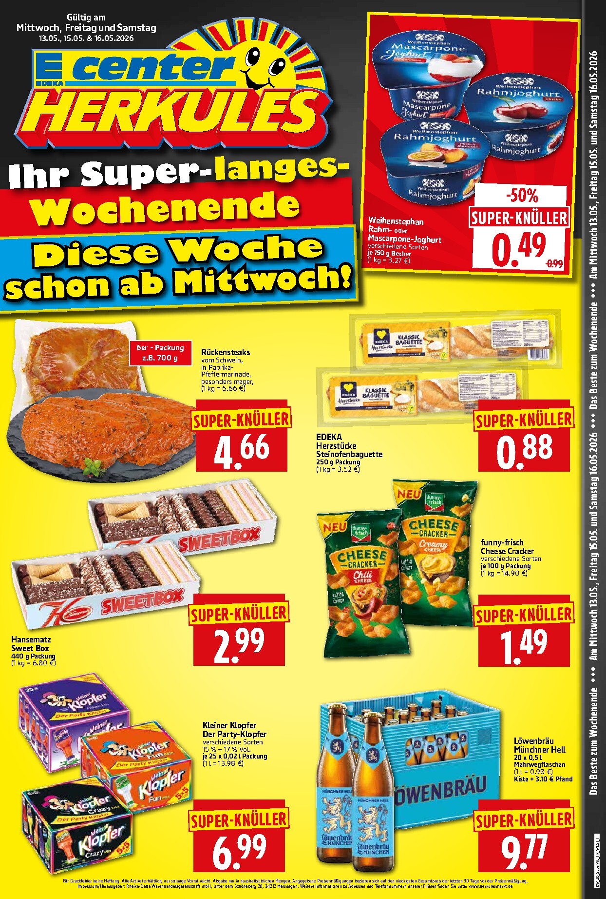 herkules - Herkules - Sonderbeilage Prospekt nächste Woche – von Mittwoch 13.05.2026 bis Samstag 16.05.2026 - page: 1