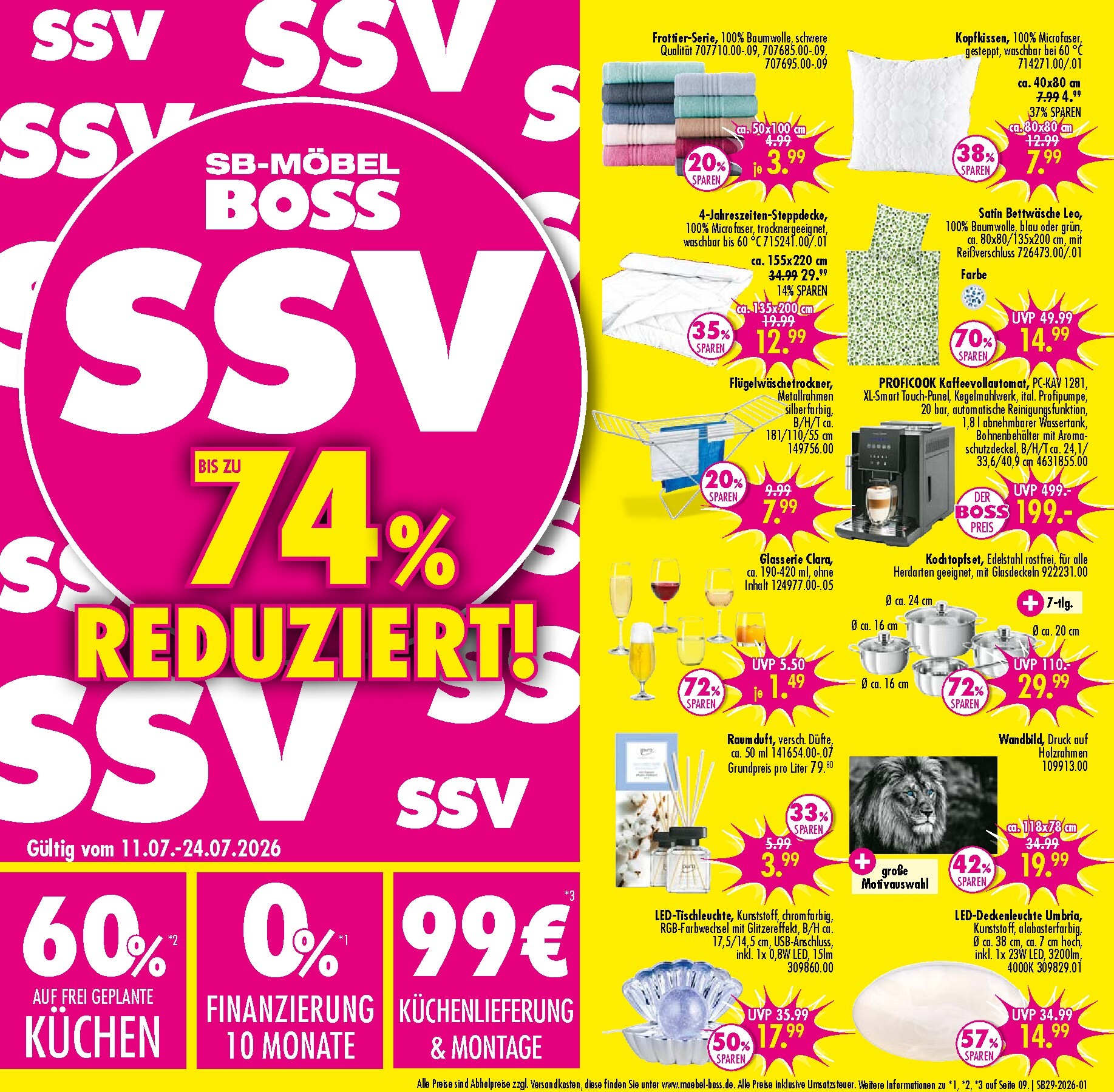 moebel-boss - SB Möbel BOSS Prospekt – von Samstag 11.07.2026 bis Freitag 24.07.2026