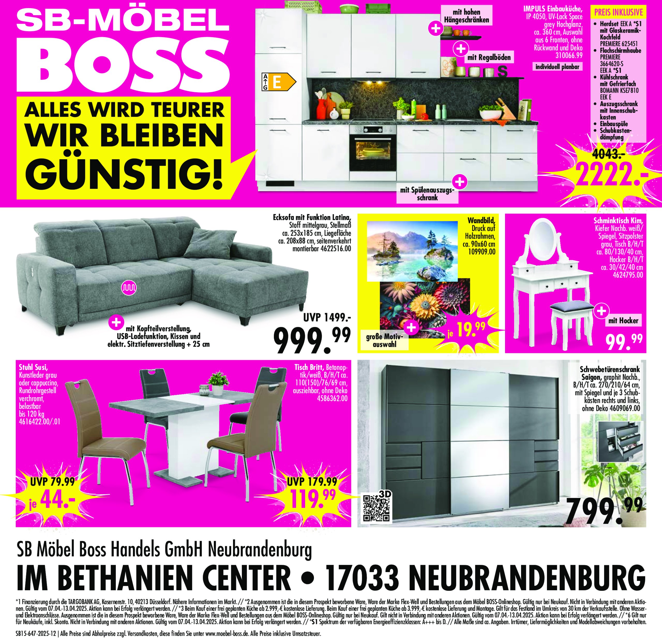 moebel-boss - SB Möbel BOSS - Prospekt Neubrandenburg-Prospekt gültig von 07.04. bis 13.04. - page: 7